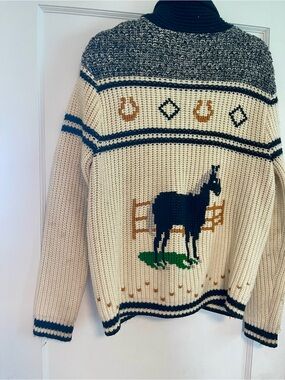 *Vintage*Miller Western Wear Cowichon Sweater Size W XL. Great used condition!